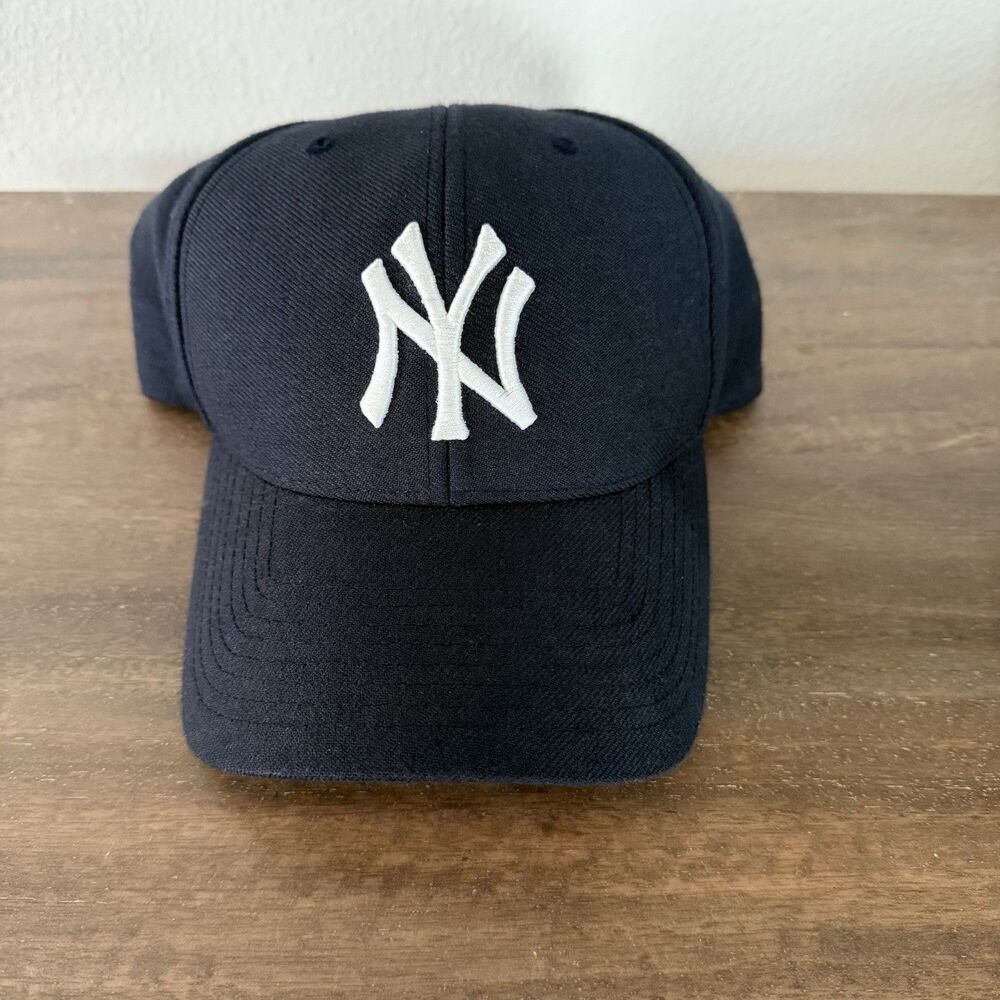 Vintage 90's NY Yankees Hat Baseball Cap MLB Twins Enterprise Adjustable Wool